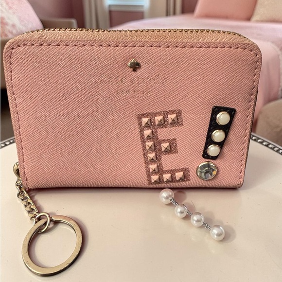 kate spade Accessories - Kate Spade Novelty Storybook Pink Saffiano Leather Zip “Alphabet Series” Wallet